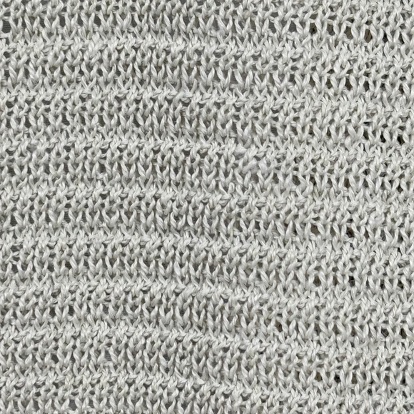 J. Jill Womens Linen Open Knit Cardigan Sweater Sz L Beachy Coastal Open Front - Picture 2 of 12